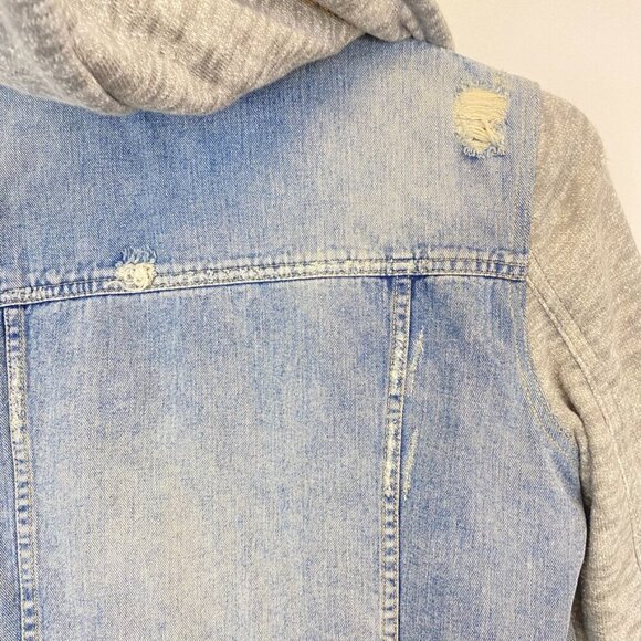 Free People Distressed Denim Jean Jacket - Picture 10 of 16